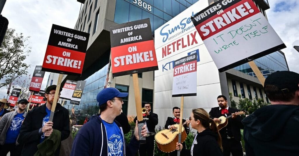 Striking Writers Find Their Villain: Netflix