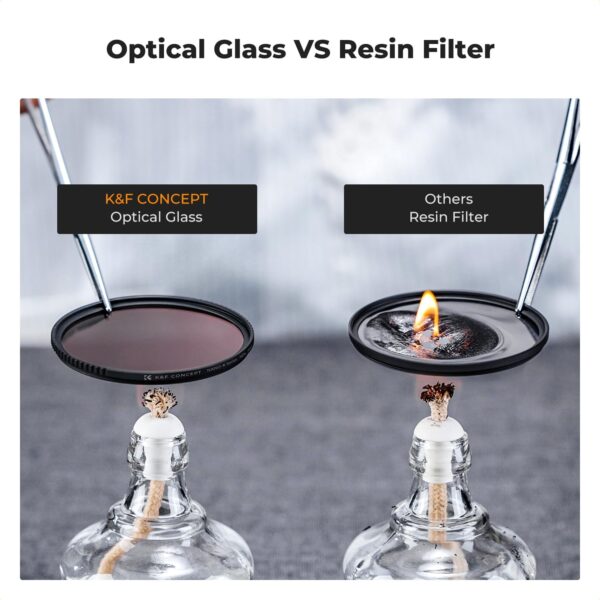 Ultimate K&F Concept 55mm Filter Trio: UV, CPL, & ND4 with Cleaning Essentials and Pouch! - Image 3