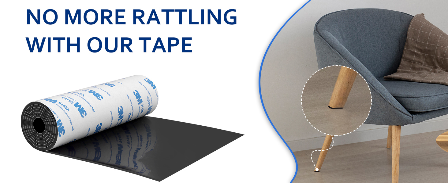 Revolutionary Anti-Slip Rubber Pads: 5" x 40" Self-Adhesive Strips to Shield Your Hardwood Floors! 9 Image 2