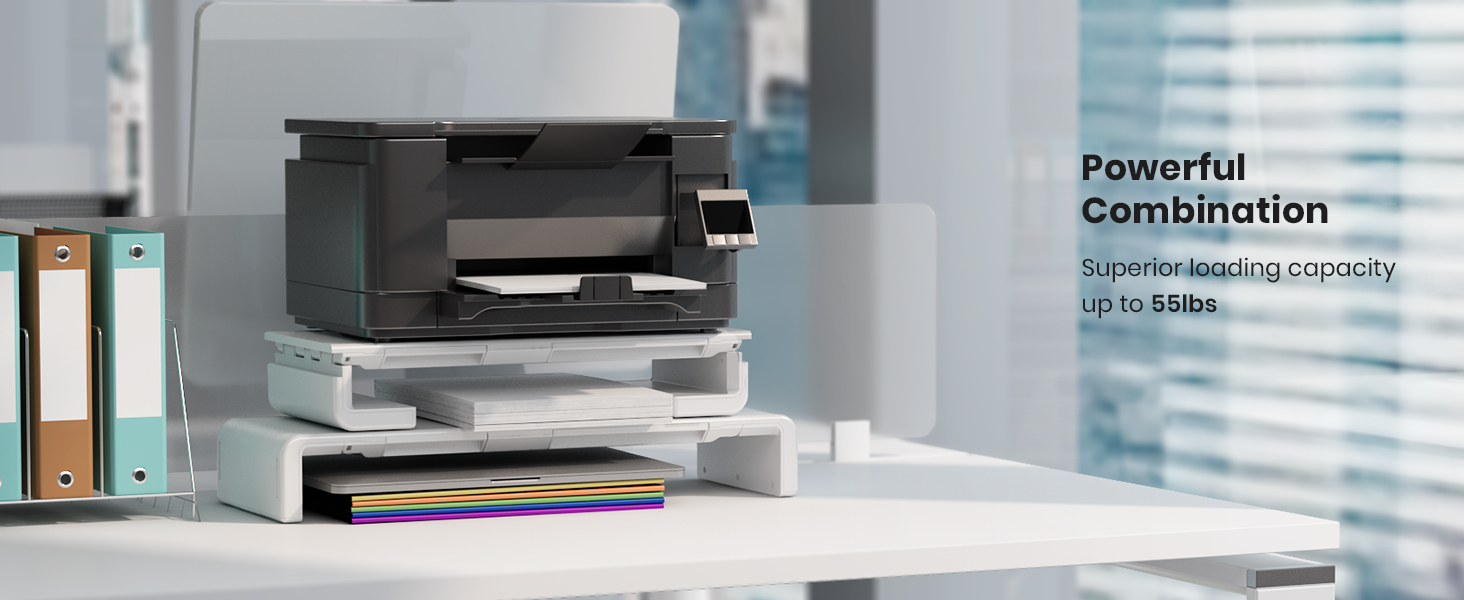 Elevate Your Workspace: Klearlook's Foldable, Height-Adjustable Monitor Stand with Storage and Device Holder in White 19 36cdba4d fd0d 4497 bee2 79c609d8171b. CR0,0,1464,600 PT0 SX1464 V1