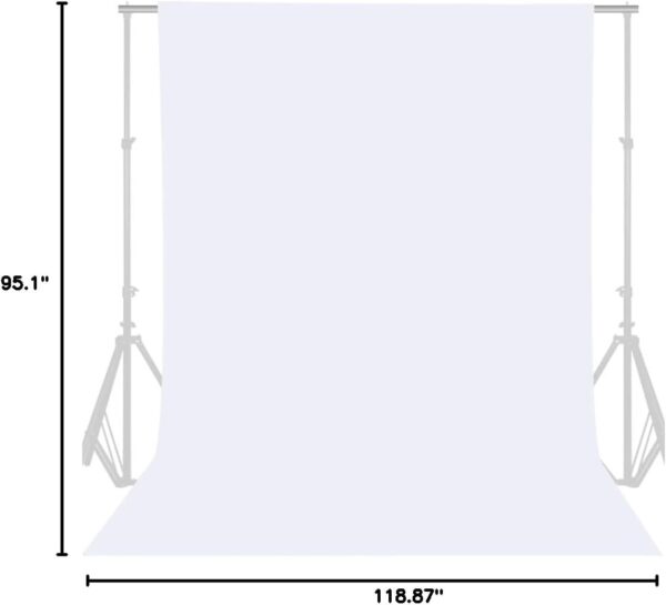Transform Your Space: 8FT X 10FT White Backdrop for Stunning Photography & Dynamic Events - Image 8