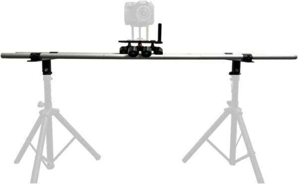 Glide Gear DEV 4 Dolly Track System, Smooth Camera Slider with 3X 23 Aluminum Rails, 50lb Payload, Frictionless Base Plate, Portable with Carry Bag