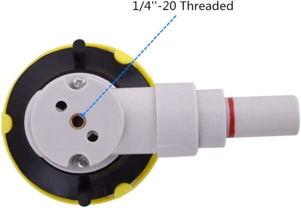 3" Mounting Vacuum Suction Cup with 1/4"-20 Female Thread, Small Hand Pump Glass Sucker for Car Camera (3" suction cup) - Image 2