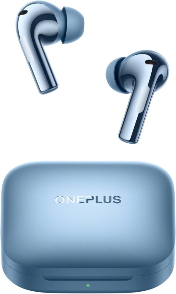 OnePlus Buds 3, Splendid Blue, Deep Bass, ANC, Immersive Sound, Up to 44 Hour Playtime with Charging case, Bluetooth 5.3 - Image 2