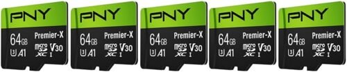 "Empower Your Storage: PNY 64GB Premier-X MicroSDXC Flash Memory Card 5-Pack – Supercharged for 4K UHD and Beyond!" - 이미지 2