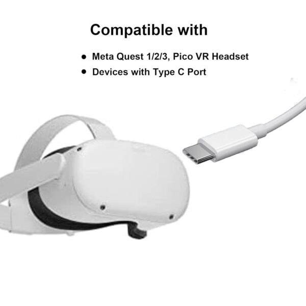 "Ultimate USB-C Charger for Meta Quest VR Headsets: Power Up Your Oculus Quest 2, 3, and 1!" - Image 3