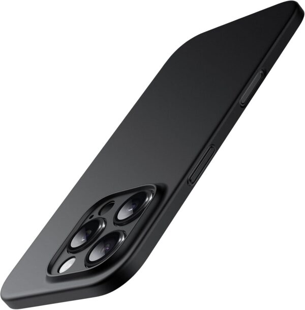 JETech Ultra Slim Case for iPhone 16 Pro 6.3 Inch, Camera Lens Full Protection, Lightweight Matte Finish PP Hard Minimalist Cover (Black)