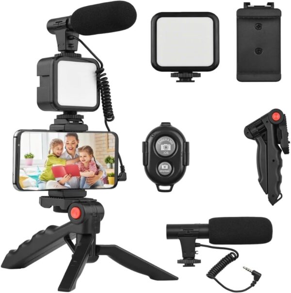 Ultimate Mobile Vlogging Toolkit: Illuminate, Capture, and Create with Ease!