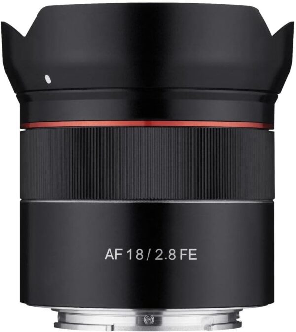 Samyang SYIO18AF-E AF 18mm F2.8 Wide Angle auto Focus Full Frame Lens for Sony E Mount, Black - Image 4