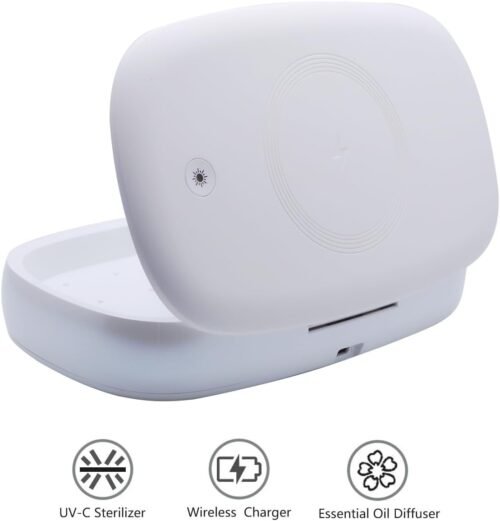 Ultimate 2-in-1 UV-C Phone Sanitizer and Fast Wireless Charging Oasis with Aromatherapy Boost! - 이미지 3