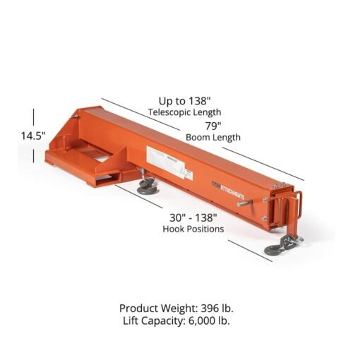 "Versatile Titan Fork-Mounted Jib Crane: Extendable Boom & Heavy-Duty Lift Capacity!" - 이미지 2