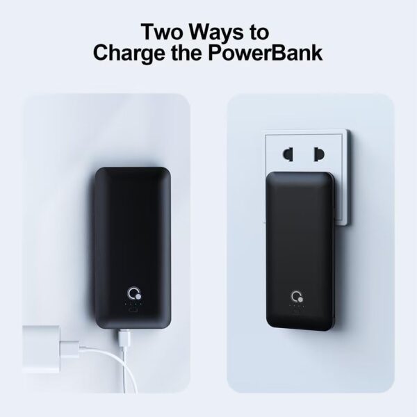 "Ultra-Slim 10000mAh Power Bank: The All-In-One Portable Charger with Built-in AC Plug & Triple Cable Compatibility!" - Image 6