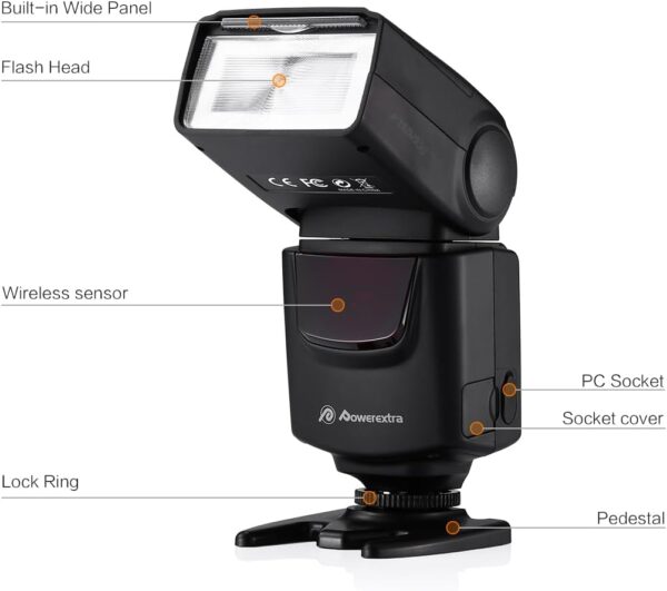 Versatile DF-400 Speedlite Flash: The Ultimate Lighting Companion for Your DSLR Across All Brands! - Image 2