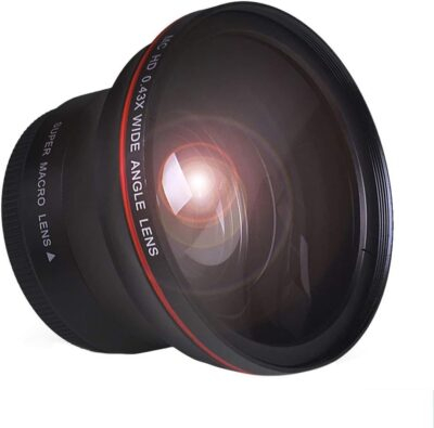 Tectra 52MM 0.43x Pro HD Wide Angle Lens with Macro Feature for Nikon DSLR Series
