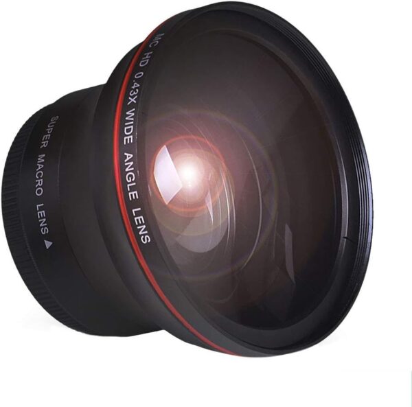 Tectra 52MM 0.43x Professional HD Wide Angle Lens (Macro Portion) for Nikon DSLR D3300 D3200 D3100 D5500 D5300 D5200 D5100 D7100 D7000 Cameras