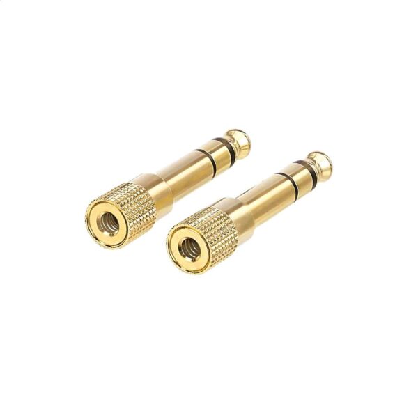 Amazon Basics Gold Plated 6.35mm 1/4 Male to 3.5mm 1/8 Female audio Stereo Headphone Adapter - 2-Pack - Image 3