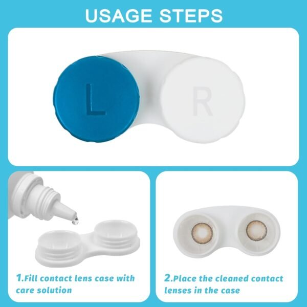 16 Pack Contact Lens Case Box, Mini Contact Lens Case, Colorful Bulk Box Holder Container - Image 3