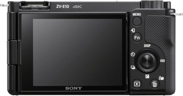 Sony Alpha ZV-E10 - APS-C Interchangeable Lens Mirrorless Vlog Camera Kit - Black - Image 4