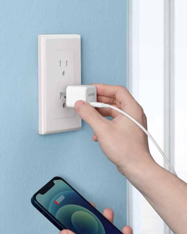 Anker USB C Charger with Foldable Plug, 20W USB C Charger Block for iPhone 16 / 15 and More Series, Galaxy, Pixel, iPad (Cable Not Included, 2 Pack) - Image 7