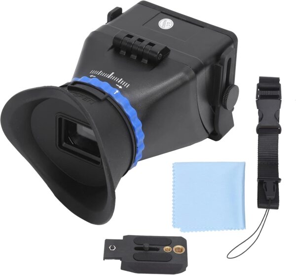 Camera Viewfinder Magnifier, 3X Magnification Sunshade LCD Viewfinder Compatible with 3in, 3.2in Camera Camcorder, SLR Cameras and Mirrorless Cameras Screen Sunshade Hood - Image 7