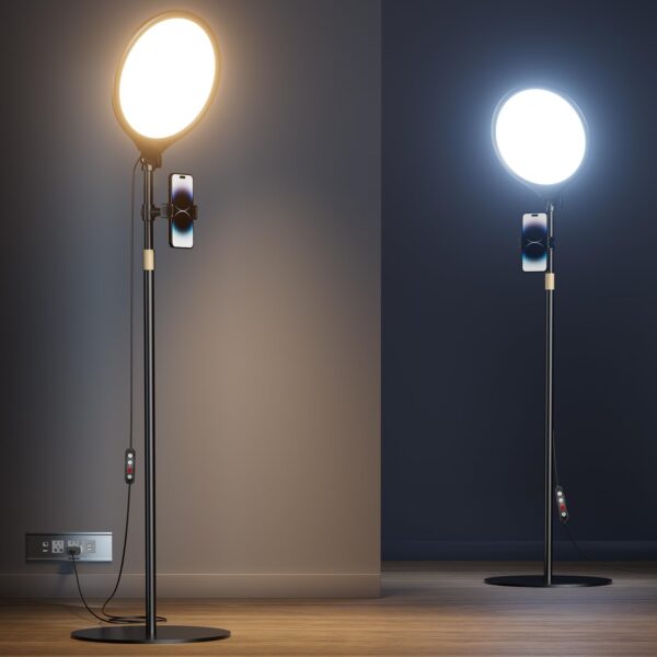 Illuminate Your Creativity: 10.5" LED Ring Light & 72" Tripod Bundle for Flawless Video & Makeup Mastery!