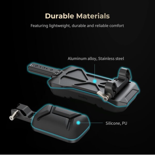 SmallRig Universal 15mm Shoulder Pad Support, Shoulder Mount Rig with 15mm Dual Rod Clamp & Back Pad 5153 - Image 6