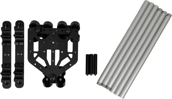 Glide Gear DEV 4 Dolly Track System, Smooth Camera Slider with 3X 23 Aluminum Rails, 50lb Payload, Frictionless Base Plate, Portable with Carry Bag - Image 2