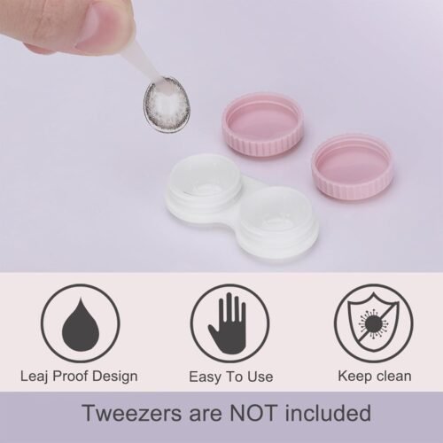 Vibrant 12-Piece Travel Contact Lens Case Set: The Perfect Portable Kit for Daily Adventures! - 이미지 3
