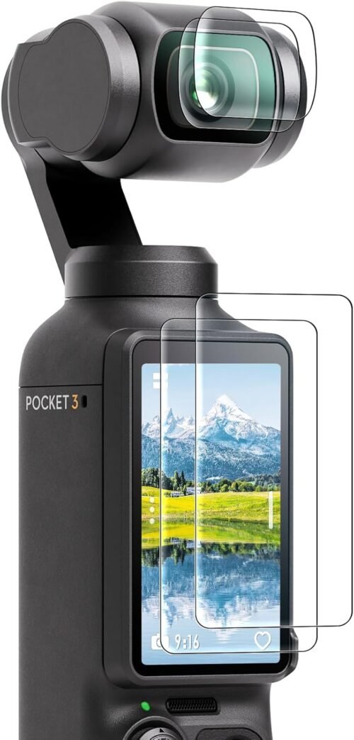 "Ultimate Protection Bundle: 2 Lens & 2 Screen Protectors for DJI Osmo Pocket 3 – Unmatched Clarity and Durability!"