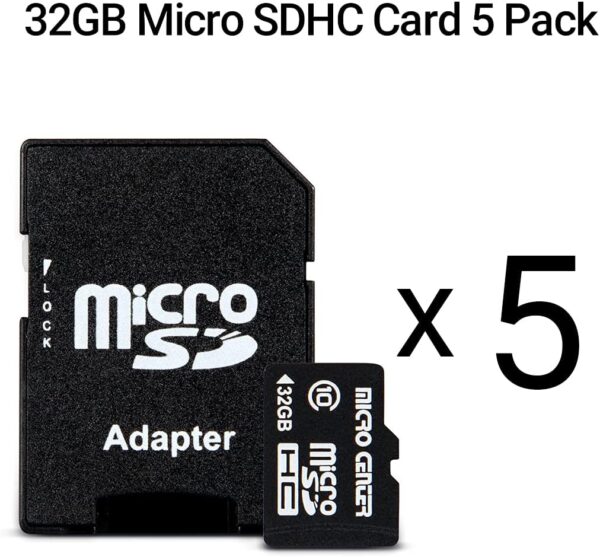 Ultimate 32GB MicroSDHC Bundle: Elevate Your Mobile Storage for Phones, Tablets, Drones & Full HD Magic – 80MB/s Speed (5-Pack) - Image 2