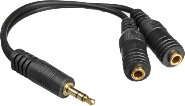 Belkin F8V234 Speaker and Headphone 3.5 mm AUX Audio Cable Splitter,Black - Image 2