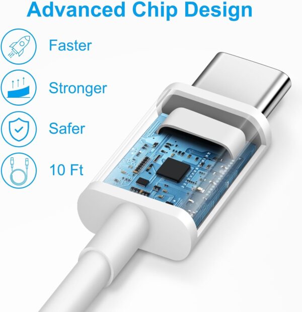 "Ultimate 20W Fast Charging Duo: 10Ft USB-C Charger & Cable for iPhone 16 and More!" - Image 4
