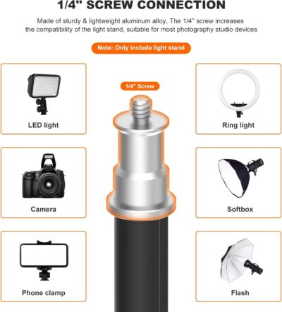 Ultimate Versatility: 6.23ft COMAN Adjustable Light Stand for All Your Photography Needs - 이미지 3