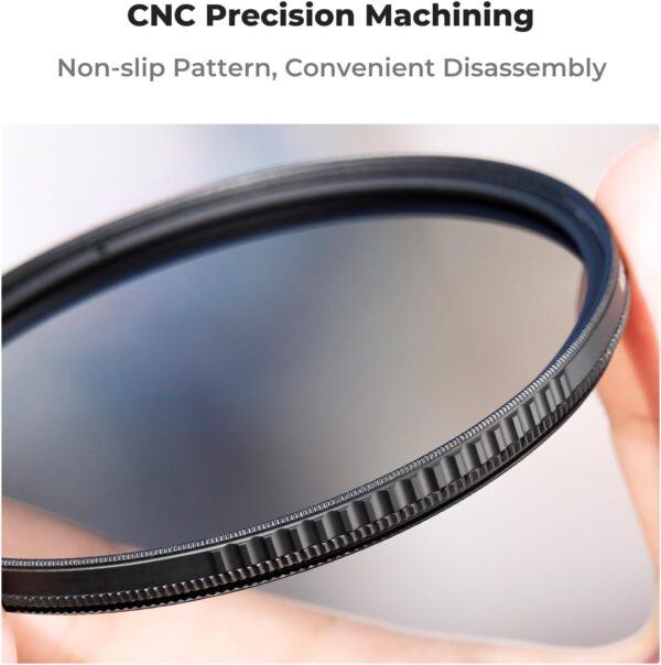 K&F Concept 95mm Circular Polarizer Filter with Lens Cap Optical Glass Ultra Slim 18 Multi-Layer Coatings Polarizing Filter for Camera Lens (K-Series) - Image 7
