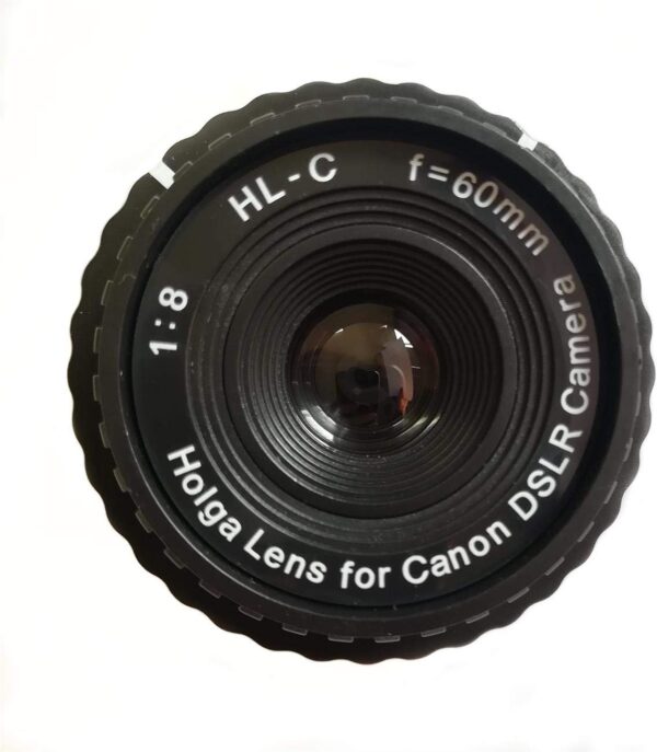 Unleash Creativity: Holga HL-C 60mm f/8 Lens for Canon DSLRs (Classic Black)
