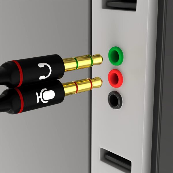 D & K Audio Magic: Dual 3.5mm Headphone Splitter for Seamless Sound Sharing on Computers and Smartphones - Image 5