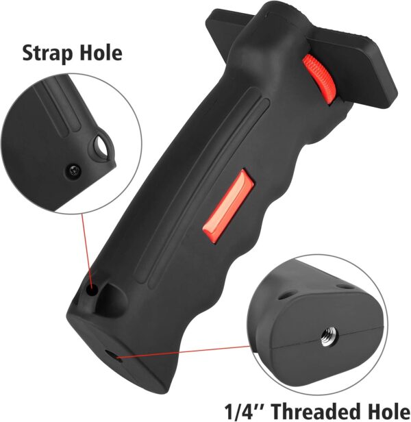 "Chromlives Adventure Grip: Your Ultimate 1/4" Stabilizer for DSLR, Smartphone, and Action Cameras!" - Image 3
