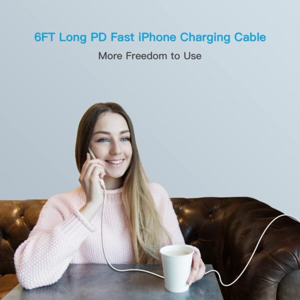 Ultimate 3-Pack 6FT MFi Certified Lightning Cables: Fast Charge Your iPhone and iPad in Style! - Image 7