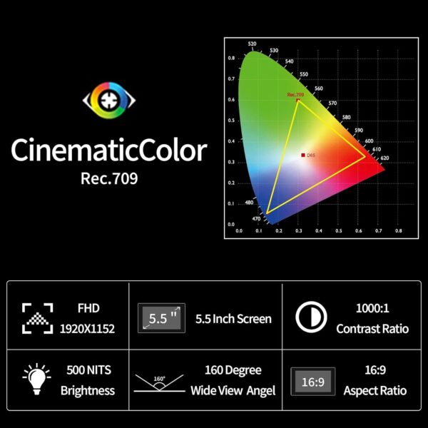 "Discover the Ultimate Filmmaking Companion: FEELWORLD S55 V3 6" FHD DSLR Monitor Bundle with Essential Accessories!" - Image 5