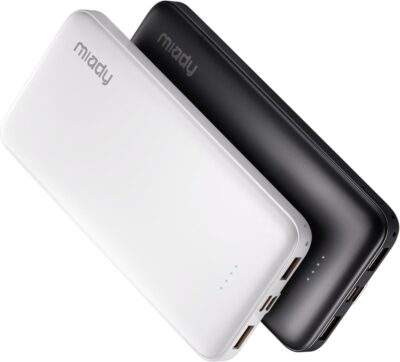 Juice On-the-Go: Miady Dual USB 10000mAh Power Bank Duo for Fast Charging All Your Devices!