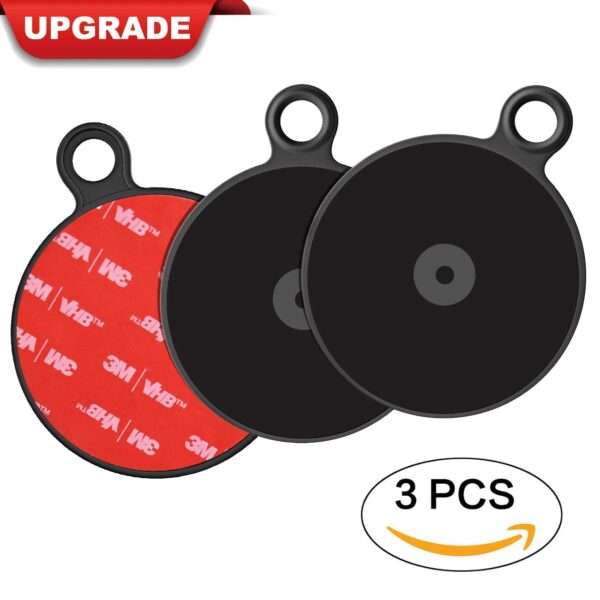 APPS2Car Dashboard Pad Mounting Disk for Suction Cup Phone Mount & Tom Tom Garmin GPS Suction Mount Sat Nav Dash Cam Holder Stick On Universal Dash Mount Pad w/3M Adhesive 70mm Diameter 3 Pcs - Image 2