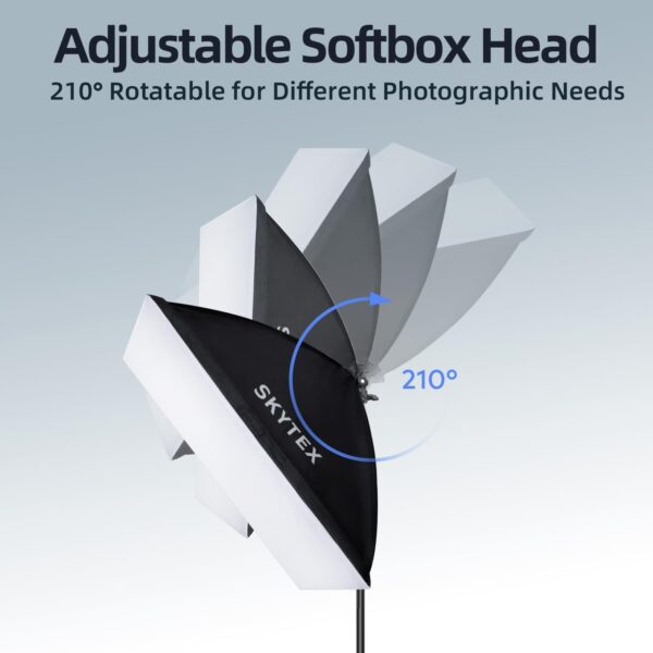Skytex Softbox Lighting Kit 2Pack, 20x28in Soft Box | 135W 5500K E27 Bulb Continuous Photography Lighting, Photo Studio Lights Equipment for Camera Shooting, Video Recording - Image 5
