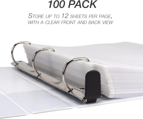 "Durable Defense: 100 Non-Glare Sheet Protectors for Your Essential Pages" - Image 7