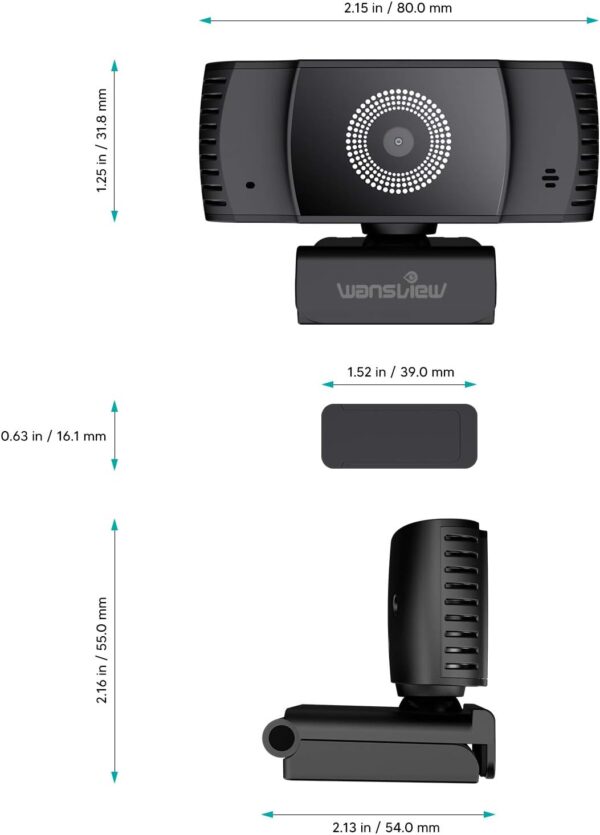 Crystal Clear Connections: Elevate Your Video Calls with the Wansview 1080P HD Webcam and Microphone! - Image 3