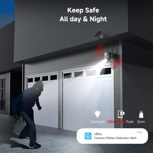 Unleash Total Home Security: Dual 2K Solar Cameras with 360° Coverage and Color Night Vision! - 이미지 6