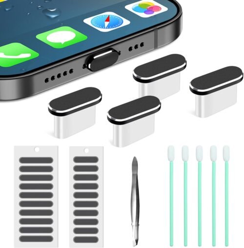 "Ultimate USB-C Defense: 4-Pack Anti-Dust Port Protectors for All Your Devices!"