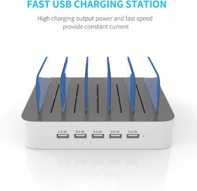 MSTJRY Ultimate 5-Port Charging Hub: Streamline Your Device Power-Up with Included Cables! - 이미지 2