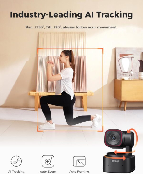 Capture Every Moment: The OBSBOT Tiny 2 Lite 4K AI-Powered Streaming Webcam for Seamless Connectivity! - Image 3