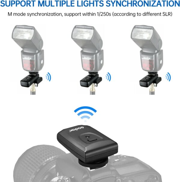 Godox CT-16 Wireless Radio Flash Trigger Receiver Kit,Fit Compatible for Canon Nikon Pentax DSLR Camera Studio 3 in 1 Flash Transmitter and Receiver - Image 3