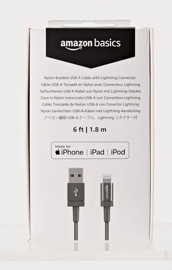 Ultimate 6ft Nylon Braided Lightning Charger: MFi Certified Cord for All Your Apple Devices! - Image 8